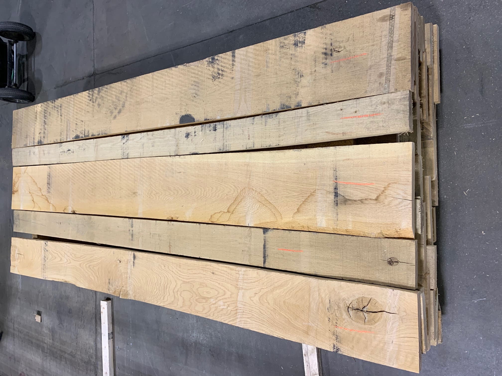 Kantskårede planker i amerikansk eg, sortering 1COMMON - CSS Hardwood